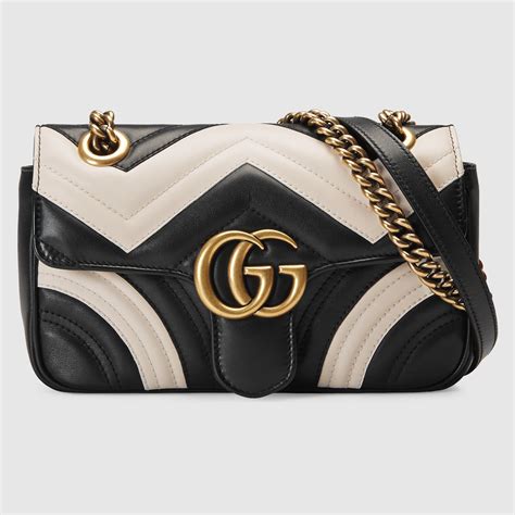 gucci gg marmont mini matelassé black leather shoulder bag|Gucci Marmont mini bag price.